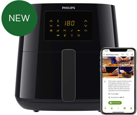 Teplovzdušná fritéza Airfryer Essential XL Connected, Teplovzdušná fritéza Philips, pripojené riešenia