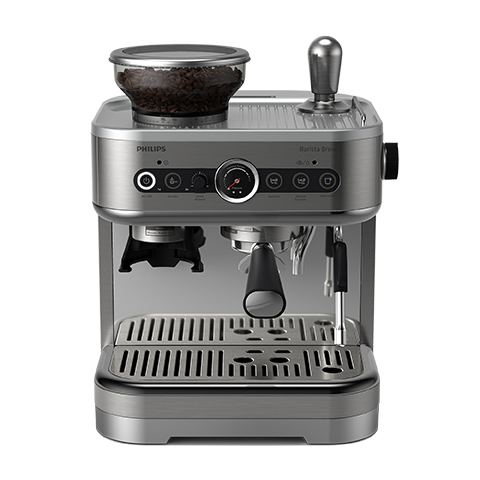 Kávovar Philips Barista Brew s jednoduchým zásobníkom na zrnkovú kávu, strieborný