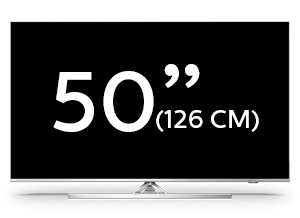 50-palcový LED televízor zo série Philips Performance so systémom Android TV a s rozlíšením 4K UHD