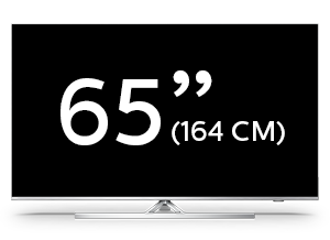 65-palcový LED televízor zo série Philips Performance so systémom Android TV a s rozlíšením 4K UHD