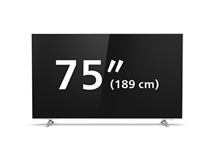 75-palcový LED televízor zo série Philips Performance so systémom Android a s rozlíšením 4K UHD