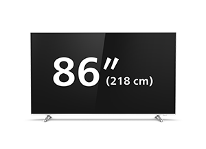 86-palcový LED televízor zo série Philips Performance so systémom Android a s rozlíšením 4K UHD